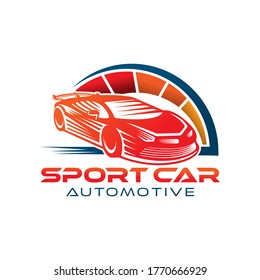 Auto Car Logo icon Vector Illustration template. Modern Sport Car vector logo icon silhouette design. Auto Car logo vector illustration for car repair, dealer, garage and service.