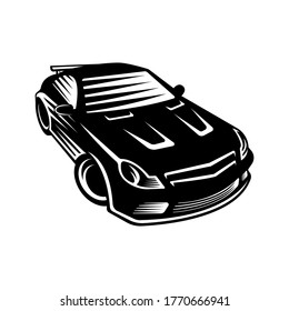 Auto Car Logo icon Vector Illustration template. Modern Sport Car vector logo icon silhouette design. Auto Car logo vector illustration for car repair, dealer, garage and service.