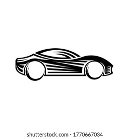 Auto Car Logo icon Vector Illustration template. Modern Sport Car vector logo icon silhouette design. Auto Car logo vector illustration for car repair, dealer, garage and service.