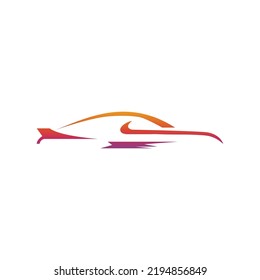 Auto-Logo, einfache Design-Vektorgrafik