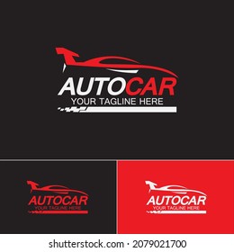 Logo de coche automático Símbolo ilustración vectorial Plantilla de diseño 