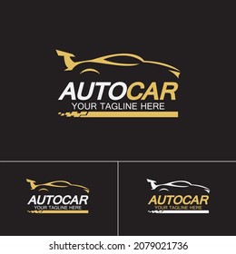 Logo de coche automático Símbolo ilustración vectorial Plantilla de diseño 