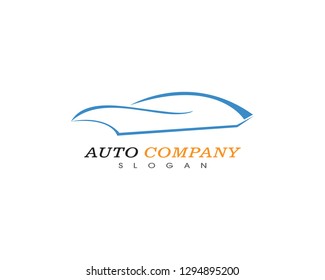 Auto car logo template vector icon