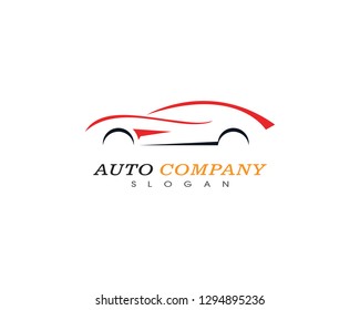 Auto car logo template vector icon