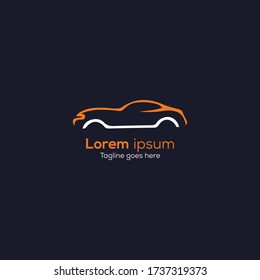 plantilla de diseño de logotipo de coche simple