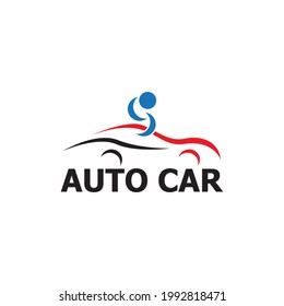 Vector de plantilla de logotipo de auto