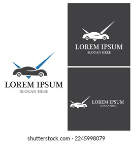 Vorlage für ein Auto-Logo, Vektorgrafik-Symbol