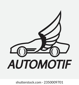 Diseño de icono de ilustración de vectores de plantillas de logotipos de coches automáticos