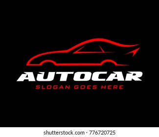 Auto car logo template vector 