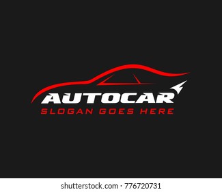 Auto car logo template vector 