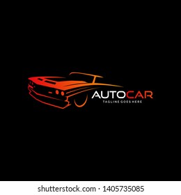 auto car modern logo design inspiration, Design element for logo, poster, card, banner, emblem, t shirt. Vector illustration