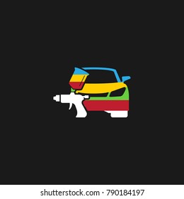 auto car paint concept.