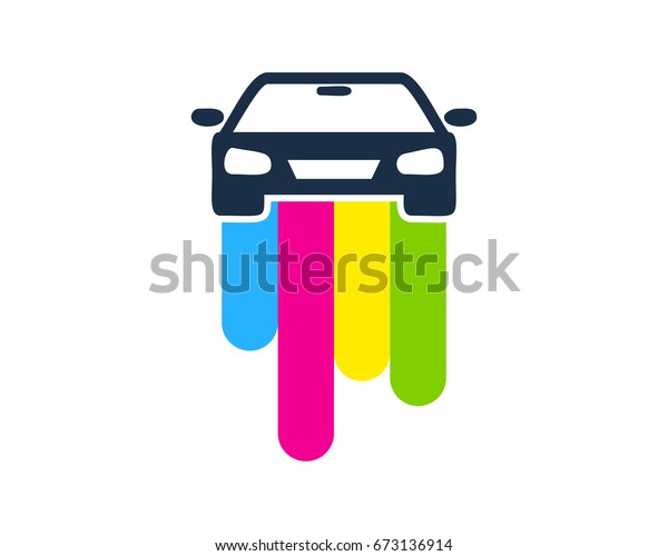 Auto Car Paint Icon\
Logo Design Element
