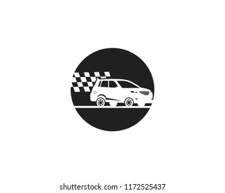 Auto car race logo vector