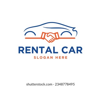 Auto Car Rental Logo Design Vector Icon Template.