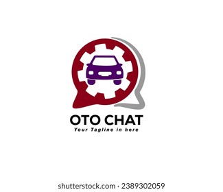 inspiración de la ilustración de la plantilla de diseño de información de chat del servicio de auto