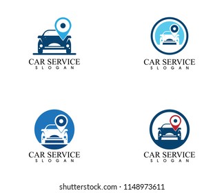Auto car service logo design vector 