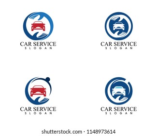 Auto car service logo design vector 
