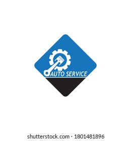 Plantilla vectorial de diseño del logotipo del servicio de auto
