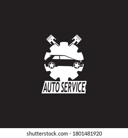 Plantilla vectorial de diseño del logotipo del servicio de auto
