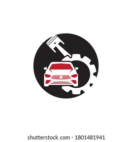 Auto car service logo design vector template