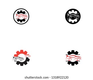 Auto car service logo template