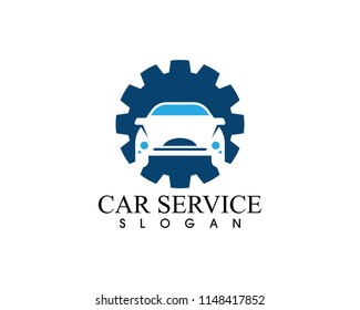 Auto car service logo vector template