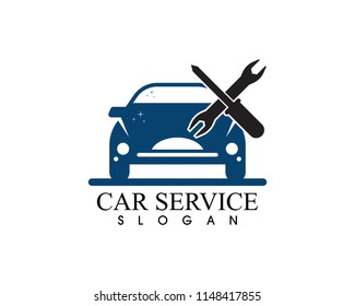 Auto car service logo vector template