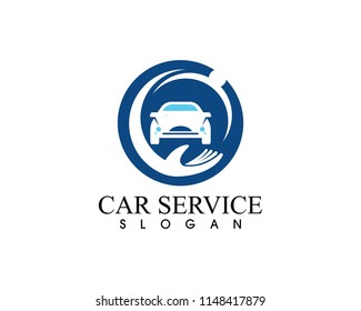 Auto car service logo vector template
