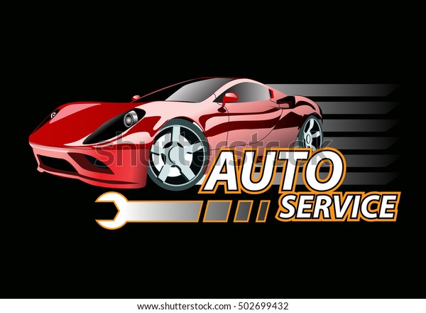 Auto car service\
logo vector illustration.