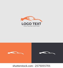 Auto car showroom logo design template