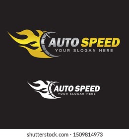auto car, auto speed and car logo vector inspiration