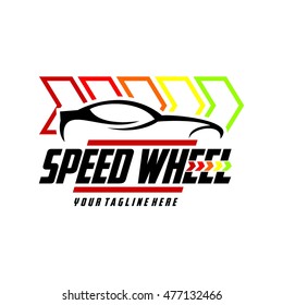 Auto car sport logo template
