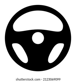 Auto car steering wheel icon, vehicle tire rim symbol, automotive race sport sign vector illustration .