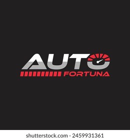 Auto Car Typography Logo design