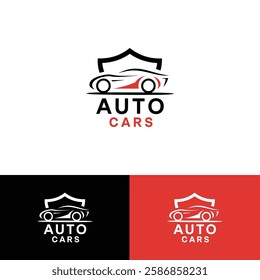 Auto car vector logo design template