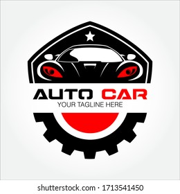 Auto Car Vector Logo Template