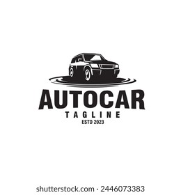 auto car vintage logo design vector template illustration