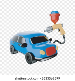 Auto Care Ícones 3D renderizar Clipart Gráficos 3D de alta qualidade para manutenção de carro, reparação e serviços de detalhamento
