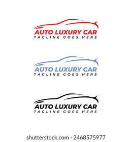 Auto Care Car Luxury Logo Vector