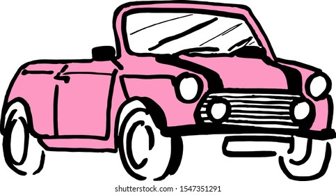 auto cartoon car art vector graphic