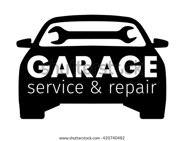 Auto Center Garage Service Repair Logovector Stock Vector (Royalty Free ...