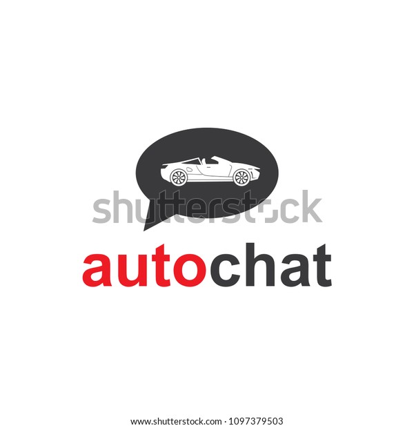 auto chat\
logo design, concept design, emblem,\
icon