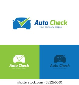 Auto Check Car Services Logo Template