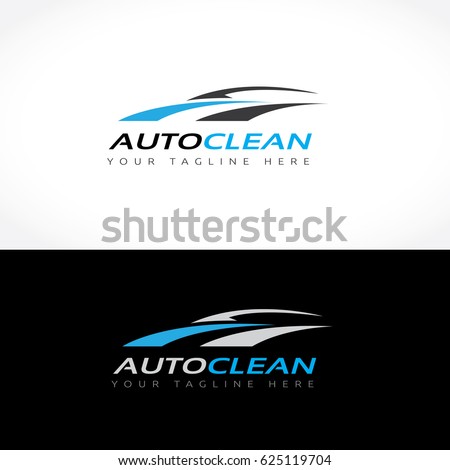 Auto Clean Car Care Logo Template