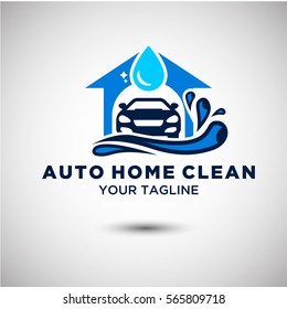 Auto Clean Logo Vector. Automotive and Transportation Logo template