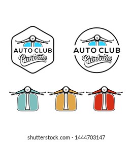 Auto club custom logo vector