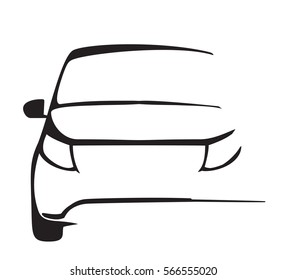 Auto Company Logo Vector Design. Delivery service label
