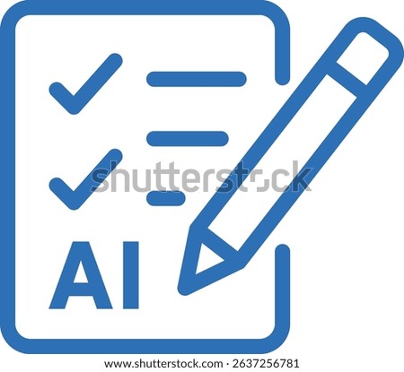 Auto Correction Icon – Vector Line Symbol for AI Editing and Grammar Check