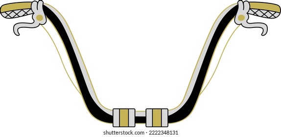 Auto Cycle Handle Frame Design (Editable file) - Vector Illustration